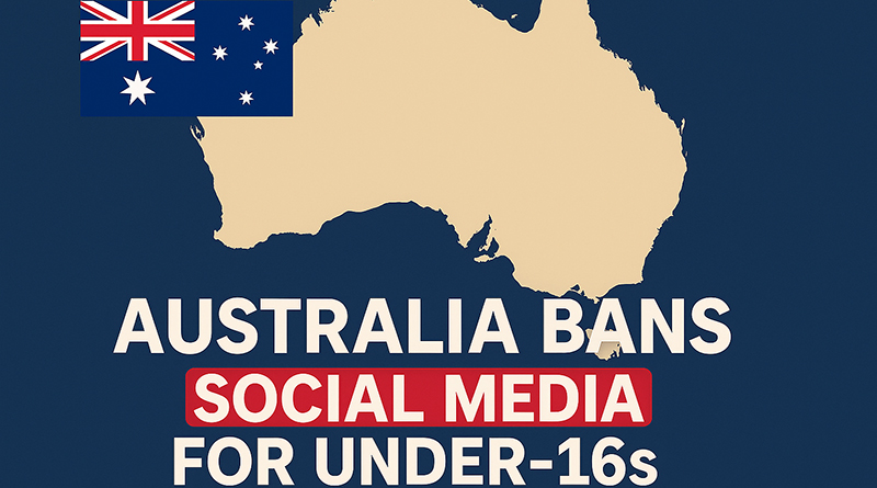 Austrália aprova proibição de redes sociais para menores de 16 anos
